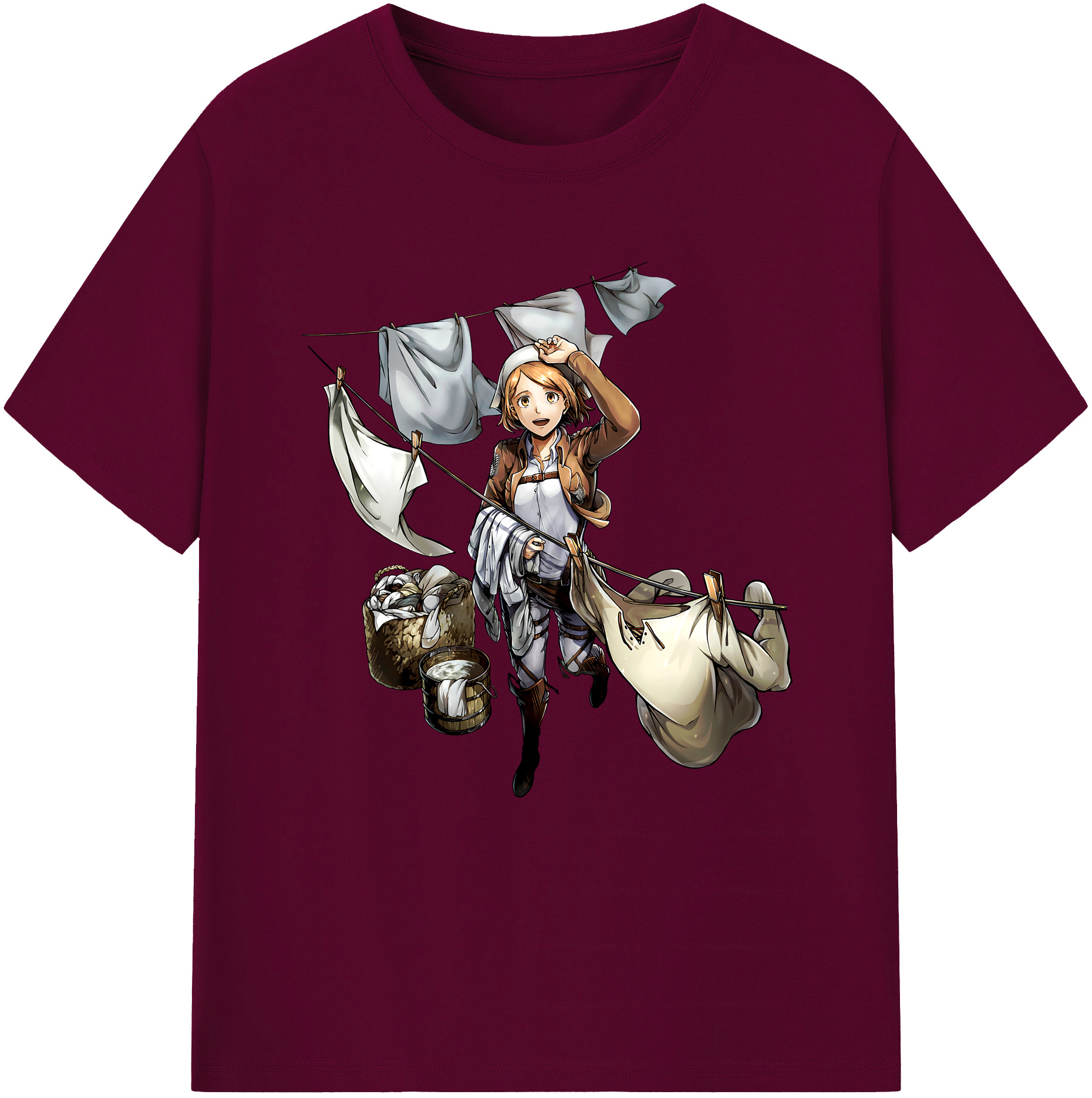（画像用） 進撃の巨人 ペトラ·ラル Attack on Titan Petra Rall レディースカジュアルプリントTシャツ（綿100％）